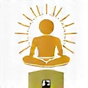 Icon representing holistic well-being, a stylized human figure with radiating lines or a balanced yin-yang symbol