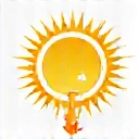 Icon for enhanced energy levels, like a charging battery or a radiant sun.